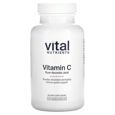 Vital Nutrients, Vitamin C, 2000 mg, 120 Vegan Capsules (1000 mg per capsule)