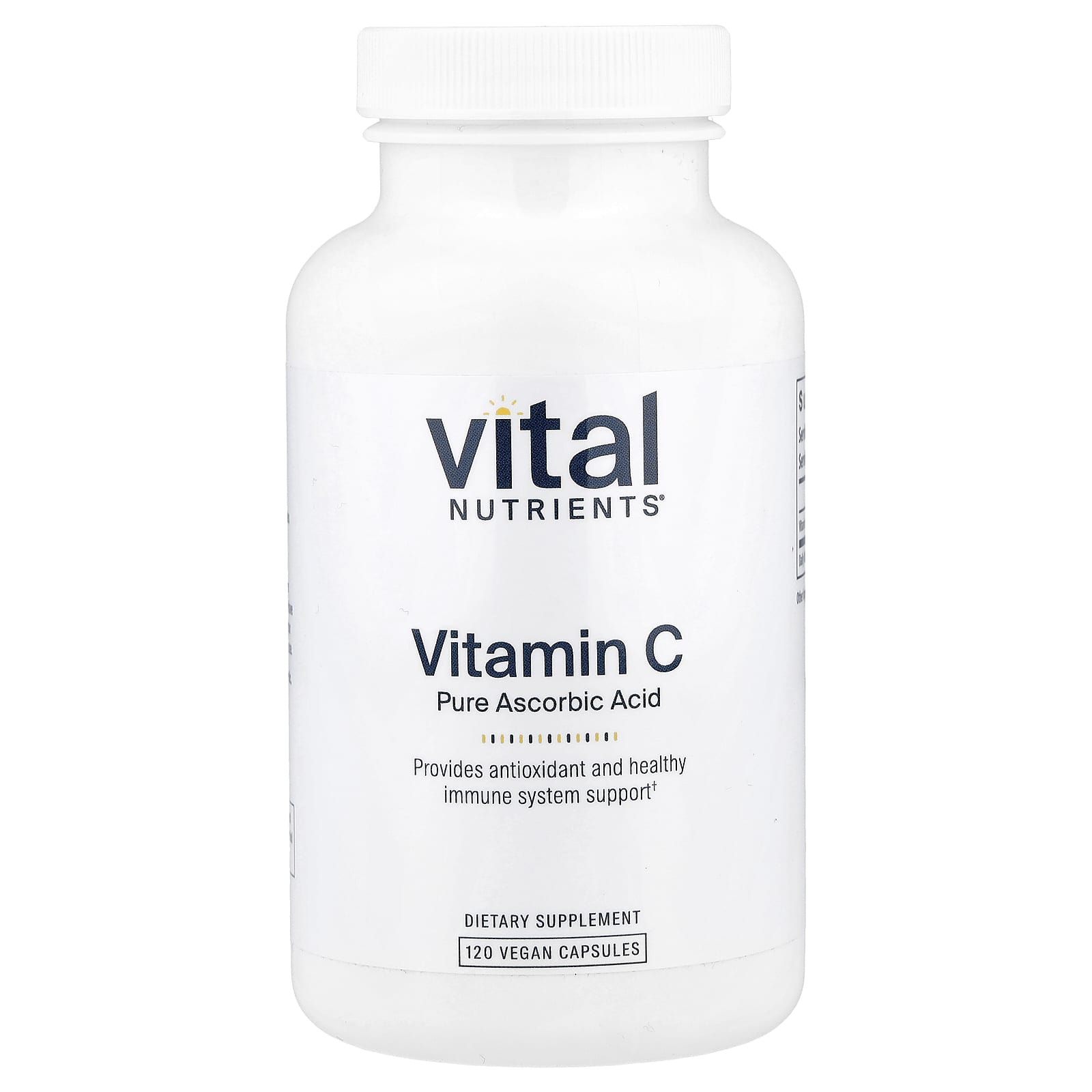 Vital Nutrients Vitamin C – 120 gélules véganes de Vital Nutrients