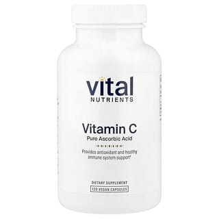 Vital Nutrients, Vitamin C, 120 Vegan Capsules (1,000 mg per Capsule)