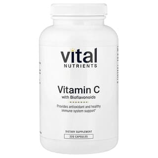 Vital Nutrients, 바이오플라보노이드 함유 비타민C, 베지 캡슐 220정