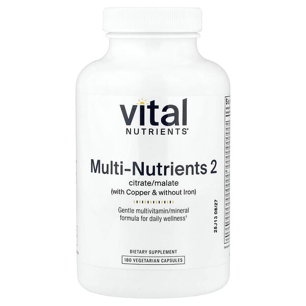 Vital Nutrients, 多营养素，180 粒素食胶囊