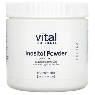 Vital Nutrients, Poudre d'inositol, 225 g