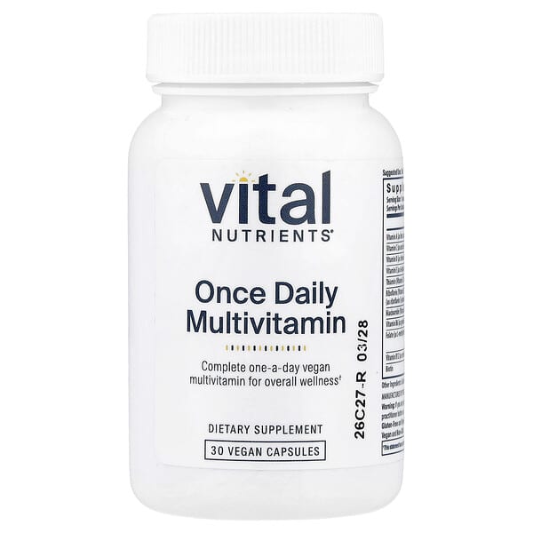 Vital Nutrients, Once Daily Multivitamin, 30 Vegan Capsules — product photo 1
