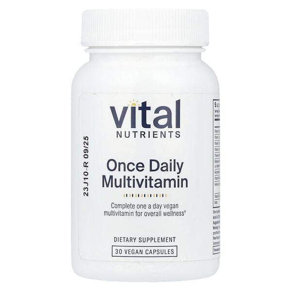 Vital Nutrients Once Daily Multivitamin, 30 Vegan Capsules