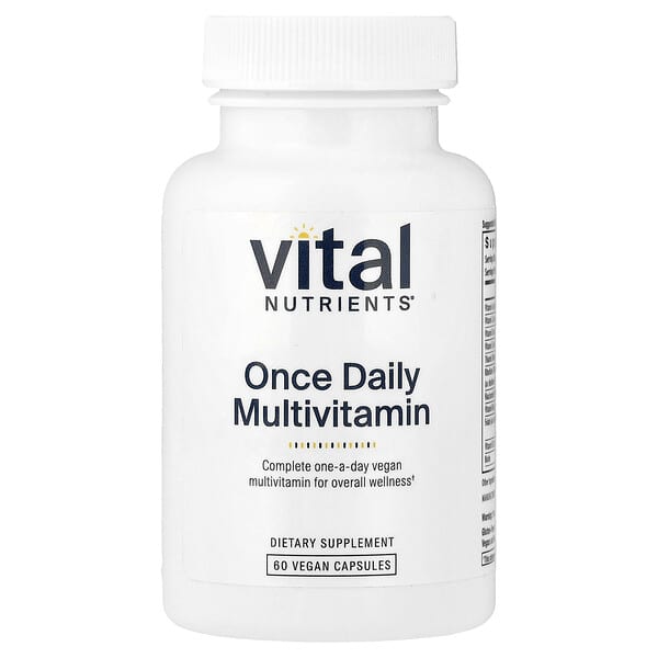 Vital Nutrients, Multivitamin o dată pe zi, 60 de capsule vegane