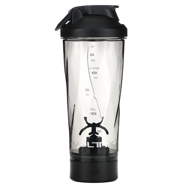 Voltrx, Vortex Electric Protein Shaker Bottle, Black, 24 oz (700 ml)
