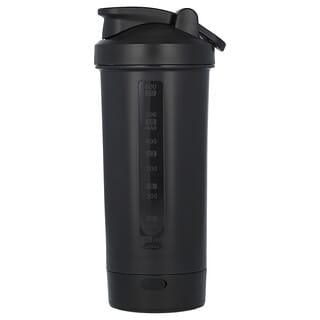 Voltrx, Merger, Protein Shaker USB C Rechargeable Bottle, Black, 24 oz (700 ml)