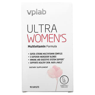 Vplab, Fórmula multivitamínica para mujeres Ultra, 90 comprimidos