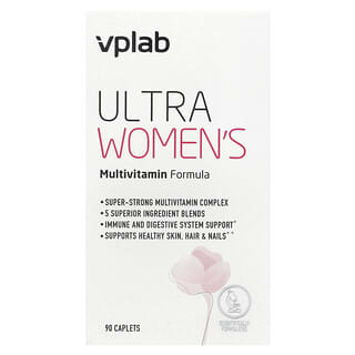 Vplab, Fórmula multivitamínica para mujeres Ultra, 90 comprimidos