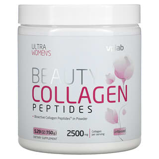 Vplab, Ultra Women's Beauty Collagen Peptides, Unflavored, 2,500 mg, 5.29 oz (150 g)