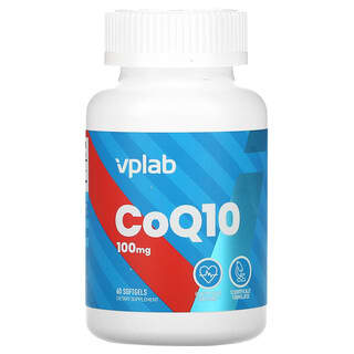 Vplab, CoQ10, 100 mg, 60 cápsulas blandas