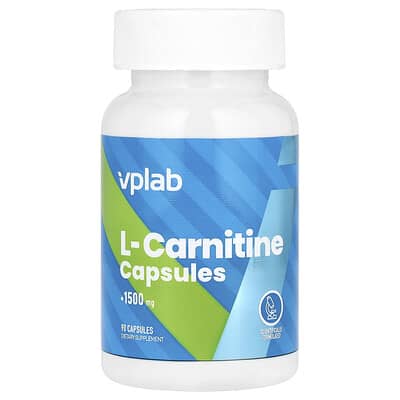 VPLab, L-Carnitine, 1500 mg, 90 Capsules (500 mg per capsule)
