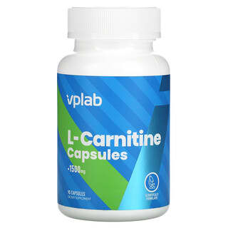 Vplab, L-Carnitina, 500 mg, 90 Cápsulas