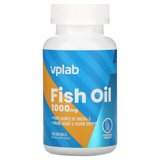 Vplab, Aceite de pescado, 1000 mg, 120 cápsulas blandas