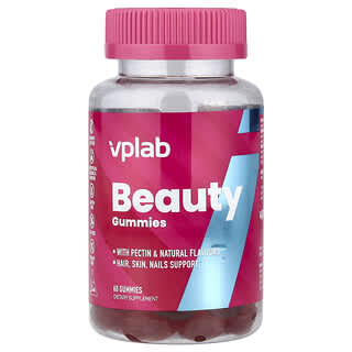 Vplab, Gomitas de belleza, Bayas mixtas, 60 gomitas
