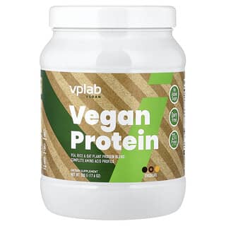 VPLab, Vegan Protein, Chocolate, 17.6 oz (500 g)