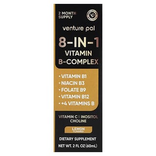 Venture Pal, Complejo de vitaminas B 8 en 1, Limón, 60 ml (2 oz. líq.)