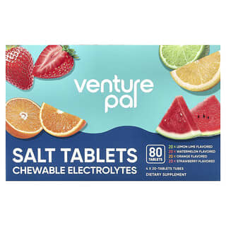 Venture Pal‏, أقراص إلكتروليتية سريعة الذوبان ، عبوة متنوعة ، 80 قرصًا