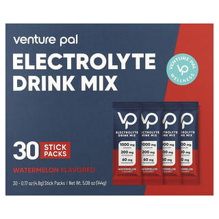 Venture Pal, Electrolyte Drink Mix, Watermelon, 30 Stick Packs, 0.17 oz (4.8 g) Each