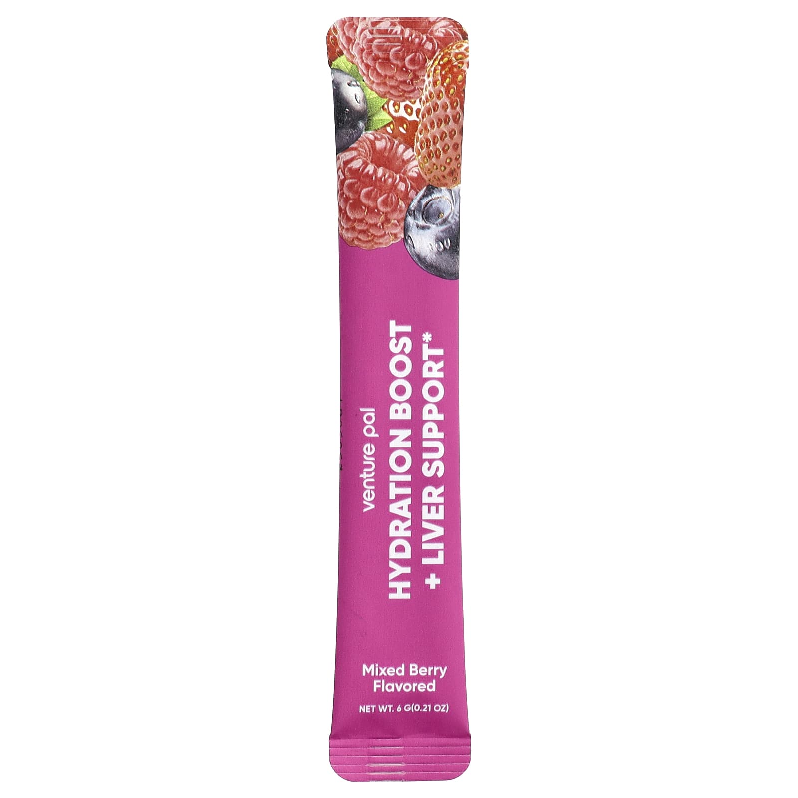Venture Pal, Hydration Boost + Liver Support, Electrolyte Drink Mix, Mixed Berry, 16 Sticks Packs, 0.21 oz (6 g) Each