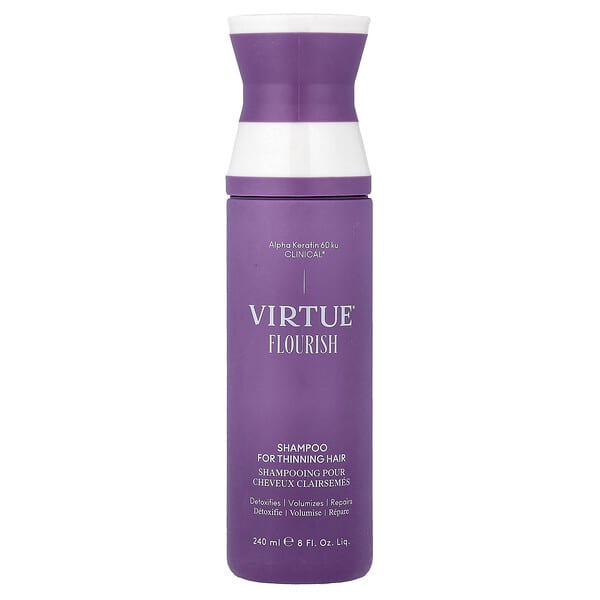Virtue Labs, 플러리시 샴푸, 가는 모발용, 240ml(8fl oz)