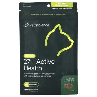 VetriScience, Nu Cat™ Multivitamin, For Cats, 30 Bite-Sized Chews, 1.32 oz (37.5 g)