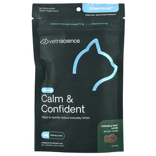 فيتريسانس‏, Compusion ™ ، لجميع القطط ، دجاج + سمك السلمون المرقط ، 30 قطعة مضغ ، 1.59 أونصة (45 جم)