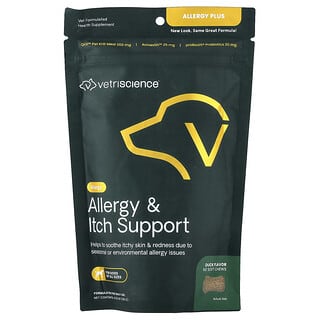 فيتريسانس‏, Allergy Plus ، لجميع الكلاب ، بط ، 60 قطعة للمضغ ، 4.23 أونصة (120 جم)