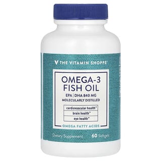 The Vitamin Shoppe, Omega-3 Fish Oil, 60 Softgels