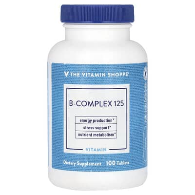 The Vitamin Shoppe, B-Complex 125, 100 Tablets