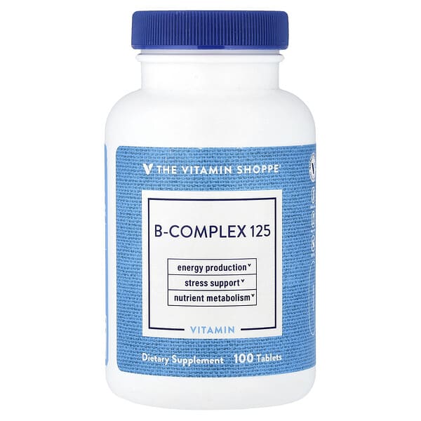 The Vitamin Shoppe, Complexo B 125, 100 Comprimidos