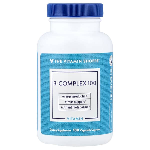 The Vitamin Shoppe, B-Complex 100, 100 Növényi kapszula