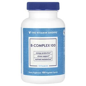 The Vitamin Shoppe, Complejo de vitaminas B 100, 100 cápsulas vegetales'