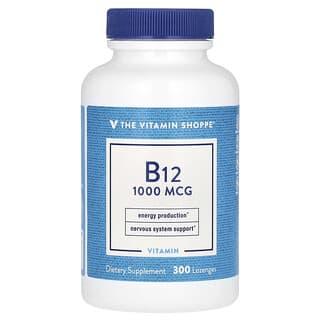 The Vitamin Shoppe, Vitamina B12, 1000 mcg, 300 pastillas