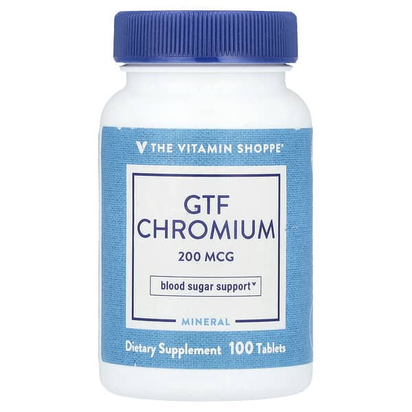 GTF Chromium, 200 mcg, 100 Tablets