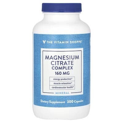 The Vitamin Shoppe, Magnesium Citrate Complex, 160 mg, 300 Capsules