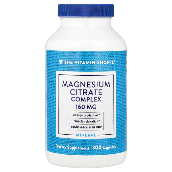The Vitamin Shoppe, Magnesium Citrate Complex, 160 mg, 300 Capsules — product photo 1