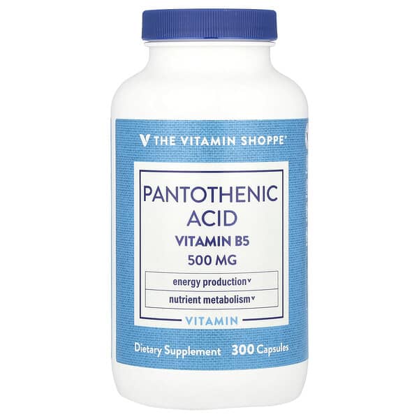 Pantothenic Acid, Vitamin B5, 300 Capsules