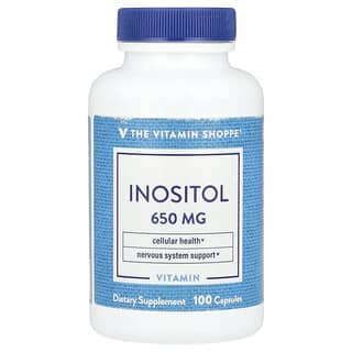 The Vitamin Shoppe, Inositol, 650 mg, 100 cápsulas