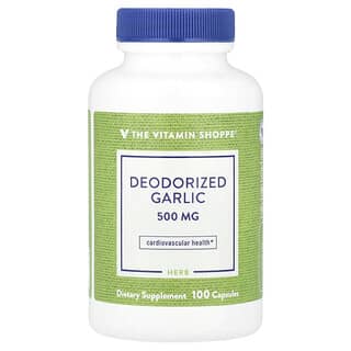 The Vitamin Shoppe, Ajo desodorizado, 500 mg, 100 cápsulas