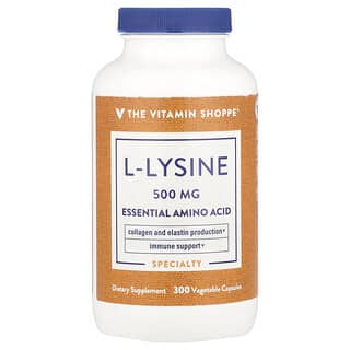 The Vitamin Shoppe, L-Lisin, 500 mg, 300 Kapsul Nabati