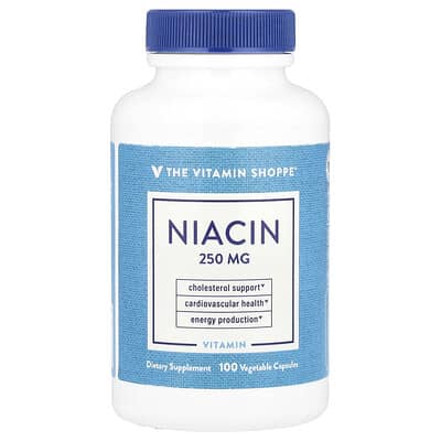 The Vitamin Shoppe, Niacin, 250 mg, 100 Vegetable Capsules