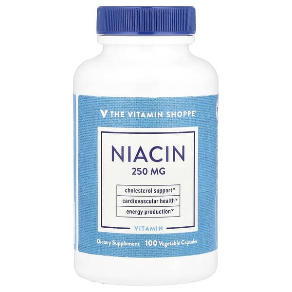 Niacin, 250 mg, 100 Vegetable Capsules