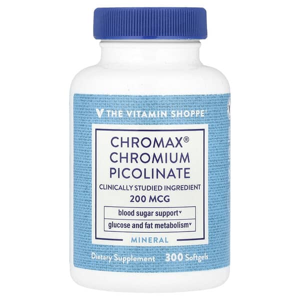 The Vitamin Shoppe Chromax® Chromium Picolinate, 200 mcg, 300 Softgels
