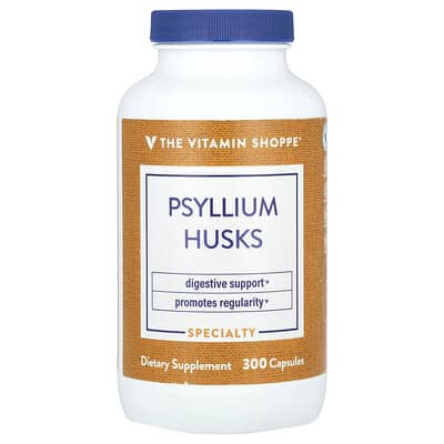 The Vitamin Shoppe, Psyllium Husks, 300 Capsules (720 mg per Capsule)