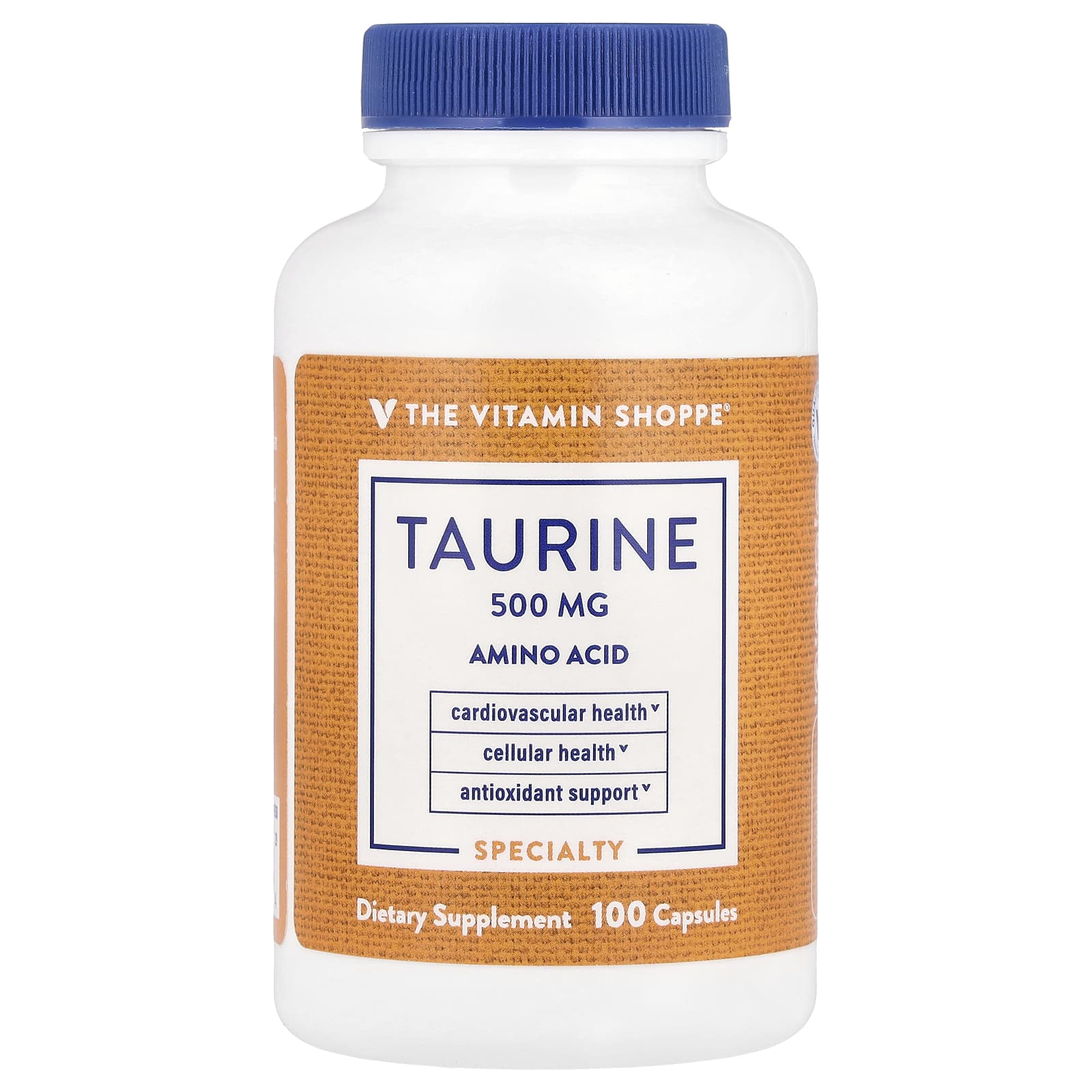 The Vitamin Shoppe, Taurine, 500 mg, 100 Capsules