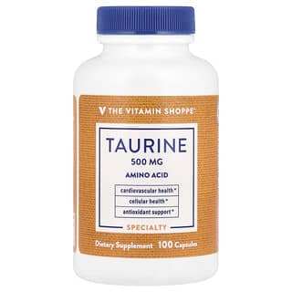 The Vitamin Shoppe, Taurine, 500 mg, 100 capsules