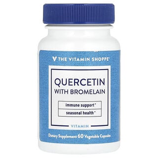 The Vitamin Shoppe, Quercetina con bromelaína, 60 cápsulas vegetales