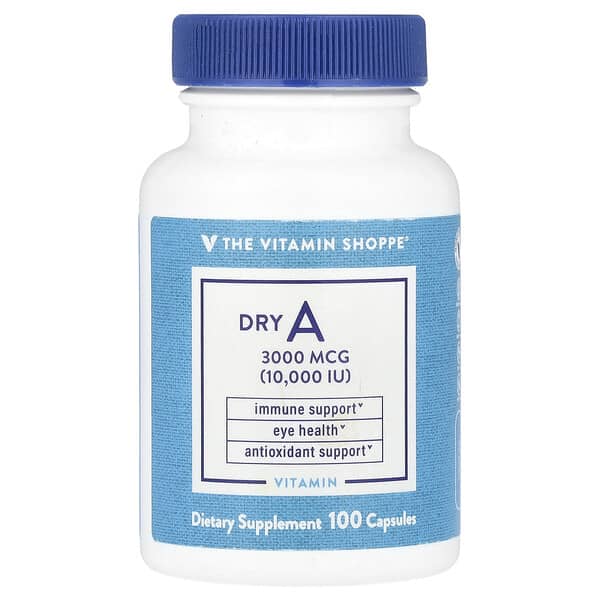 Dry A, 3,000 mcg (10000 IU), 100 Capsules