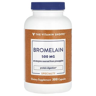 The Vitamin Shoppe, Bromelaína, 500 mg, 300 cápsulas